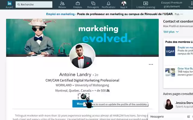 Workland Social Parser from Chrome web store to be run with OffiDocs Chromium online Workland Social Parser from Chrome web store to be run with OffiDocs Chromium online