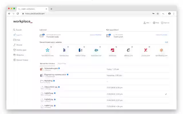 Workplace by OS33  from Chrome web store to be run with OffiDocs Chromium online