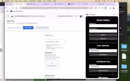 WorkPro  from Chrome web store to be run with OffiDocs Chromium online