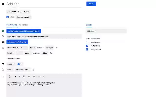 WorkshopX  from Chrome web store to be run with OffiDocs Chromium online