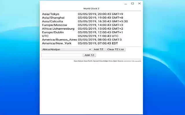 WorldClock2 from Chrome web store to be run with OffiDocs Chromium online WorldClock2 from Chrome web store to be run with OffiDocs Chromium online