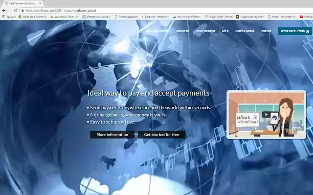 Worldcoin Ticker  from Chrome web store to be run with OffiDocs Chromium online