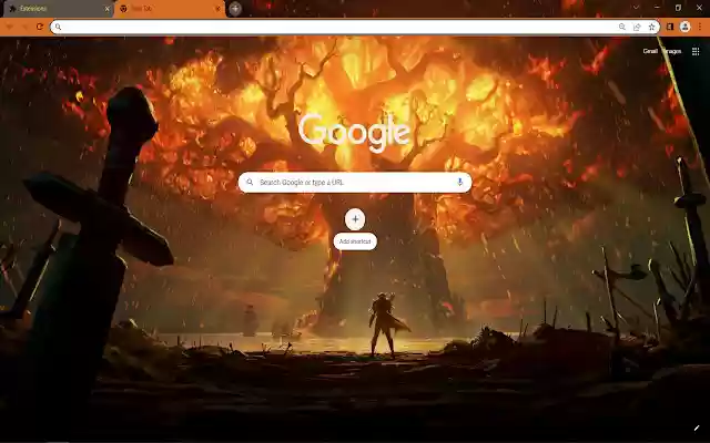 World of Warcraft Browser Theme  from Chrome web store to be run with OffiDocs Chromium online