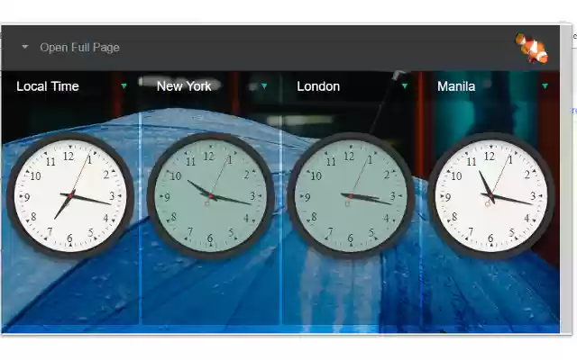Worldtime  from Chrome web store to be run with OffiDocs Chromium online
