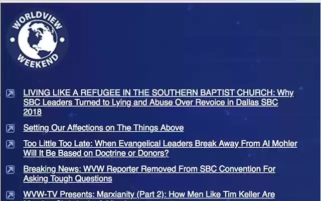 Worldview Weekend News Reader  from Chrome web store to be run with OffiDocs Chromium online
