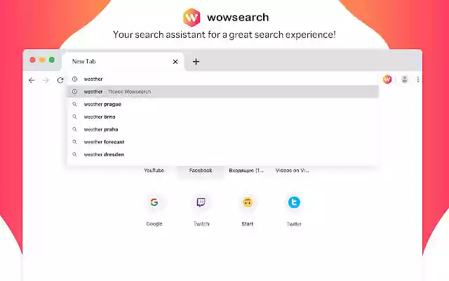 Wowsearch  from Chrome web store to be run with OffiDocs Chromium online