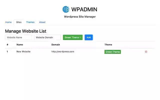 WPADMIN : Wordpress Site Manager from Chrome web store to be run with OffiDocs Chromium online WPADMIN : Wordpress Site Manager from Chrome web store to be run with OffiDocs Chromium online