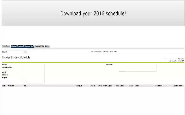 WPI Schedule Exporter (2017 Version)  from Chrome web store to be run with OffiDocs Chromium online