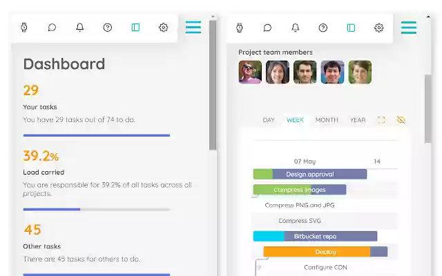 wProject  from Chrome web store to be run with OffiDocs Chromium online