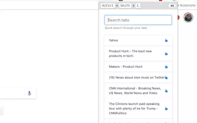 wquicktabs  from Chrome web store to be run with OffiDocs Chromium online