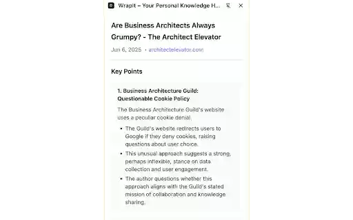 WrapIt – Your Personal Knowledge Hub, Everywhere You Are  from Chrome web store to be run with OffiDocs Chromium online