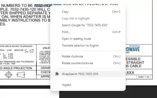 WrapSearch  from Chrome web store to be run with OffiDocs Chromium online