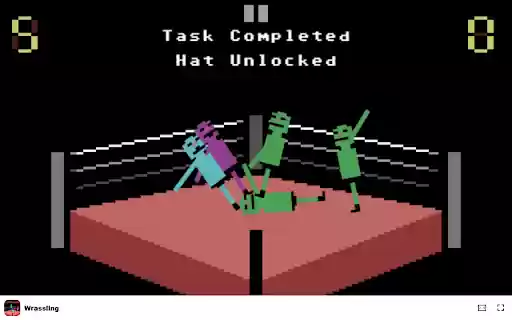 Wrassling Game Throw opponents out of the ring to win!  from Chrome web store to be run with OffiDocs Chromium online