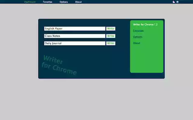 Writer for Chrome  from Chrome web store to be run with OffiDocs Chromium online