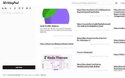 WritingPad Quick Notes, Powerful Results  from Chrome web store to be run with OffiDocs Chromium online