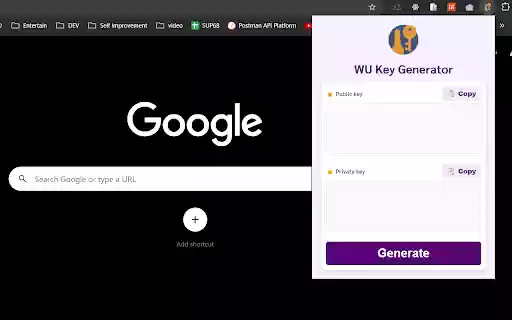 WU Key Generator  from Chrome web store to be run with OffiDocs Chromium online