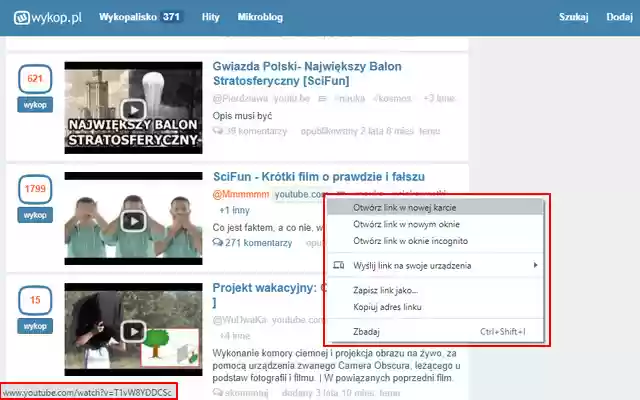 Wykop.pl Link Fixer  from Chrome web store to be run with OffiDocs Chromium online