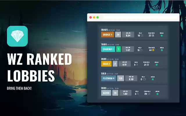 WZ Ranked Lobbies from Chrome web store to be run with OffiDocs Chromium online WZ Ranked Lobbies from Chrome web store to be run with OffiDocs Chromium online