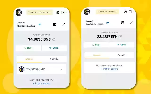 XcelPay Wallet  from Chrome web store to be run with OffiDocs Chromium online