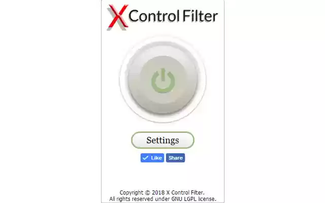 X Control Filter  from Chrome web store to be run with OffiDocs Chromium online