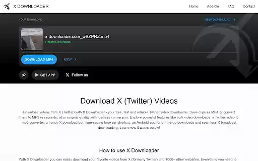 X Downloader: Download Videos from X (Twitter)  from Chrome web store to be run with OffiDocs Chromium online