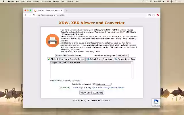 XDW, JTD, MDI Viewer and Converter  from Chrome web store to be run with OffiDocs Chromium online