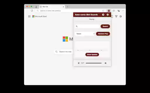 Xeno canto 搜尋助手  from Chrome web store to be run with OffiDocs Chromium online