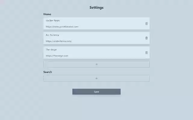 XFrame: Custom Dashboard and Search  from Chrome web store to be run with OffiDocs Chromium online