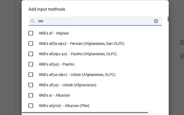 XKB keyboard layouts for Chrome OS  from Chrome web store to be run with OffiDocs Chromium online