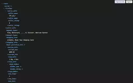 XML Tree Viewer  from Chrome web store to be run with OffiDocs Chromium online