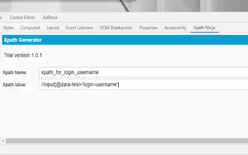 Xpath Ninja  from Chrome web store to be run with OffiDocs Chromium online