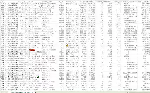 X(Twitter)Follows and Fans Scraper  from Chrome web store to be run with OffiDocs Chromium online