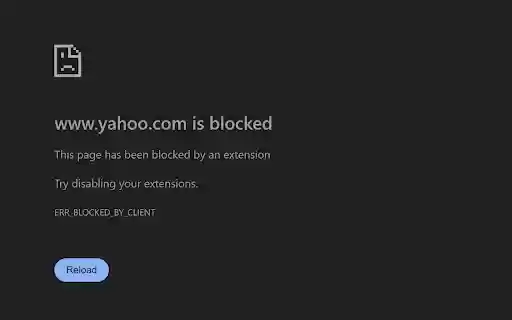 Yahoo Blocker from Chrome web store to be run with OffiDocs Chromium online Yahoo Blocker from Chrome web store to be run with OffiDocs Chromium online