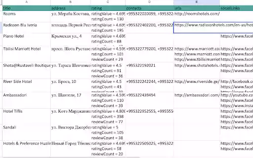 Ya Maps Parser — парсер контактов с Яндекс Карт  from Chrome web store to be run with OffiDocs Chromium online