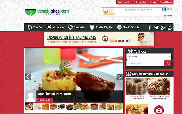 Yemek sitesi.com from Chrome web store to be run with OffiDocs Chromium online Yemek sitesi.com from Chrome web store to be run with OffiDocs Chromium online
