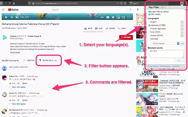 Yet Another YouTube Comment Filter from Chrome web store to be run with OffiDocs Chromium online Yet Another YouTube Comment Filter from Chrome web store to be run with OffiDocs Chromium online