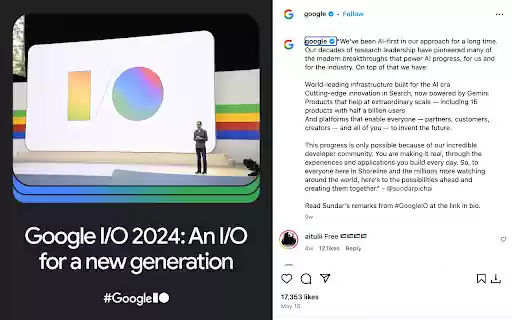 YiDownloader for Instagram  from Chrome web store to be run with OffiDocs Chromium online