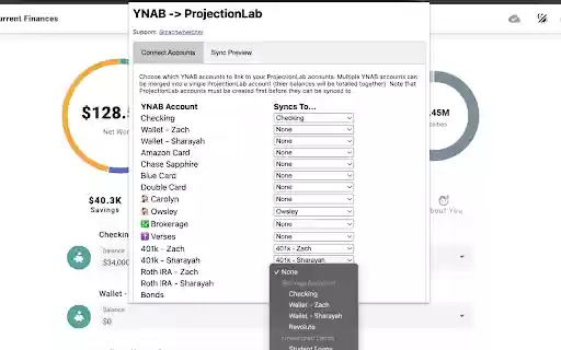 YNAB> ProjectionLab Sync from Chrome web store to be run with OffiDocs Chromium online YNAB> ProjectionLab Sync from Chrome web store to be run with OffiDocs Chromium online