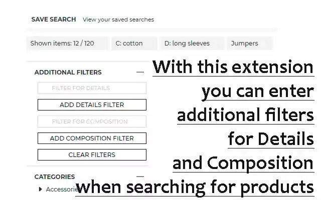 يتم تشغيل فلاتر Yoox الإضافية من متجر Chrome الإلكتروني مع OffiDocs Chromium عبر الإنترنت