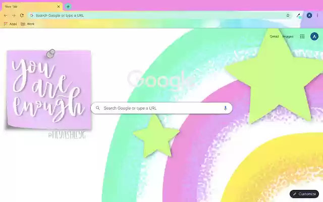 You Are Enough Watercolor  from Chrome web store to be run with OffiDocs Chromium online
