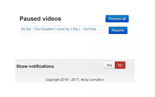 YouPause  from Chrome web store to be run with OffiDocs Chromium online