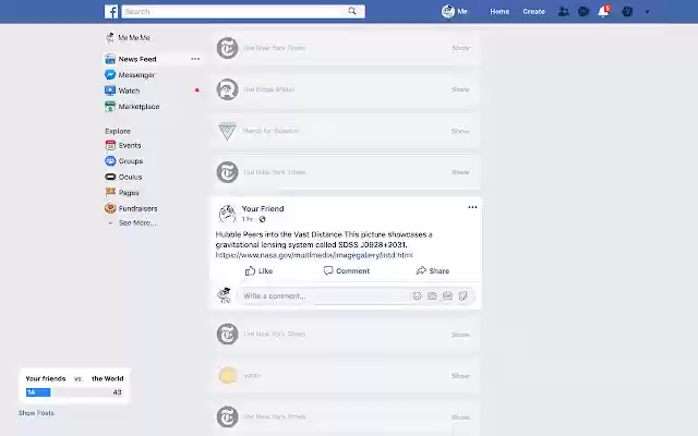 Your friends vs. the World  from Chrome web store to be run with OffiDocs Chromium online