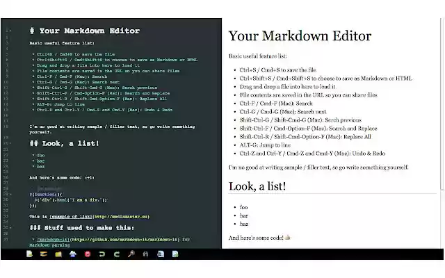 Your Markdown Editor from Chrome web store to be run with OffiDocs Chromium online Your Markdown Editor from Chrome web store to be run with OffiDocs Chromium online