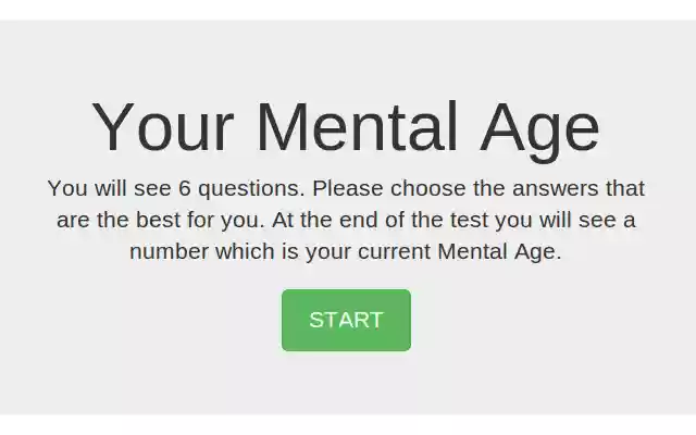 Your Mental Age Test  from Chrome web store to be run with OffiDocs Chromium online