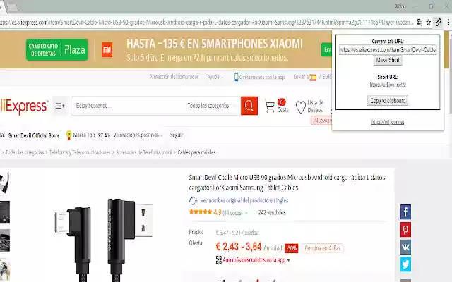 your ShortURL service (pygmy)  from Chrome web store to be run with OffiDocs Chromium online