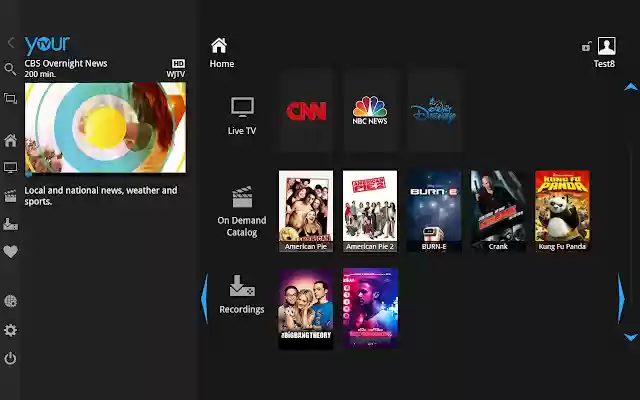 YourTV Chrome extension  from Chrome web store to be run with OffiDocs Chromium online