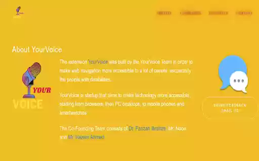 YourVoice Control Browser by Voice from Chrome web store to be run with OffiDocs Chromium online YourVoice Control Browser by Voice from Chrome web store to be run with OffiDocs Chromium online