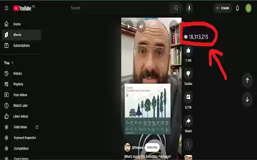 YouTools: Youtube Shorts Views  from Chrome web store to be run with OffiDocs Chromium online