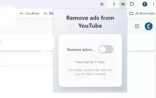 YouTube™ automatically removes ads  from Chrome web store to be run with OffiDocs Chromium online