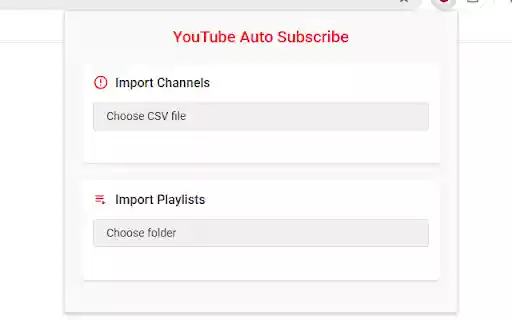 YouTube Auto Subscribe  from Chrome web store to be run with OffiDocs Chromium online